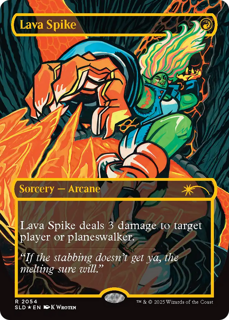 Lava Spike (2054) (Raised Foil) [Secret Lair Drop Series] | The CG Realm
