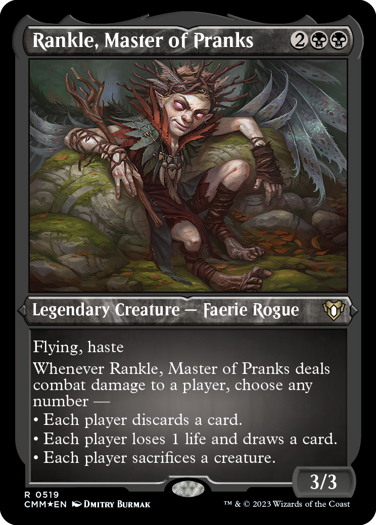 Rankle, Master of Pranks (Foil Etched) [Commander Masters] | The CG Realm