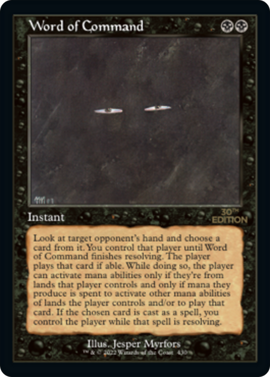 Word of Command (Retro Frame) (30A-430) - 30th Anniversary Edition