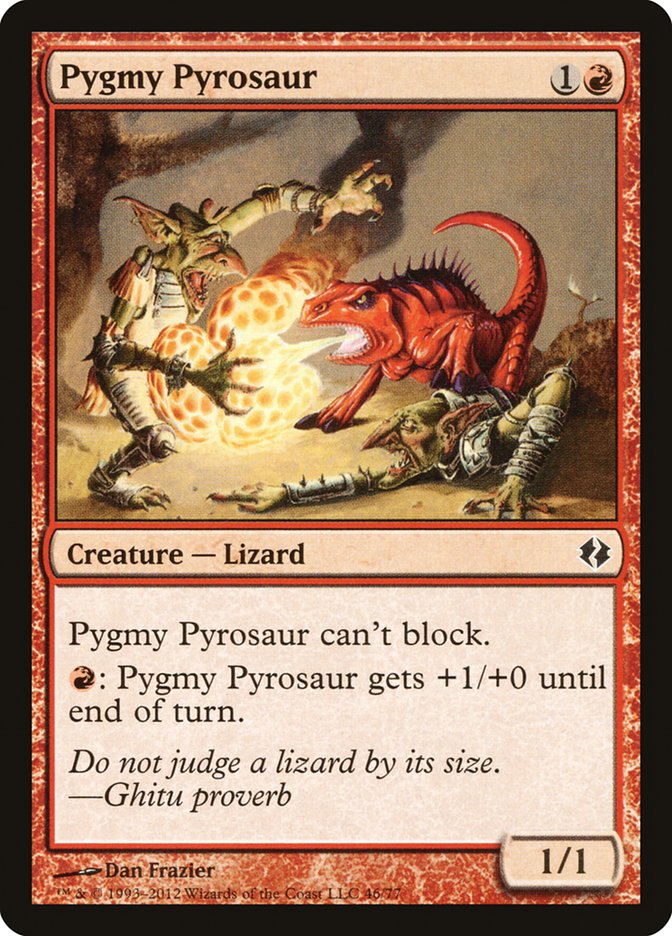 Pygmy Pyrosaur [Duel Decks: Venser vs. Koth] | The CG Realm