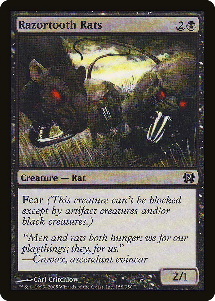 Razortooth Rats (9ED-158) - 9th Edition