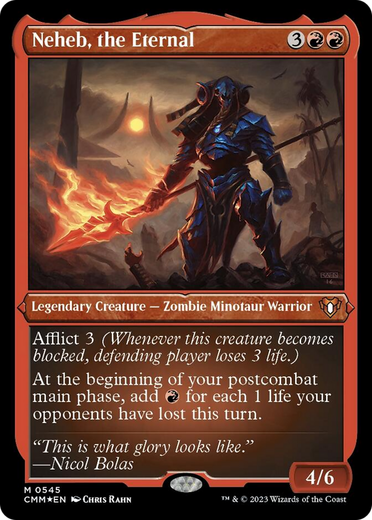 Neheb, the Eternal (Foil Etched) [Commander Masters] | The CG Realm