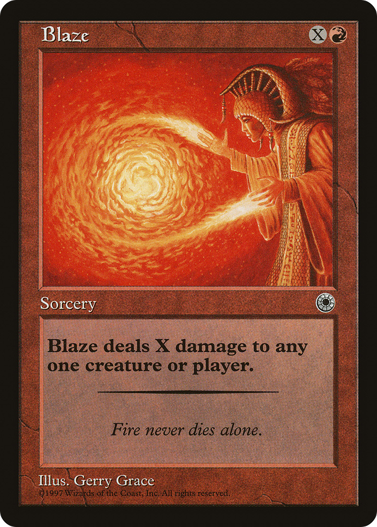 Blaze (Flavor Text) (POR-) - Portal