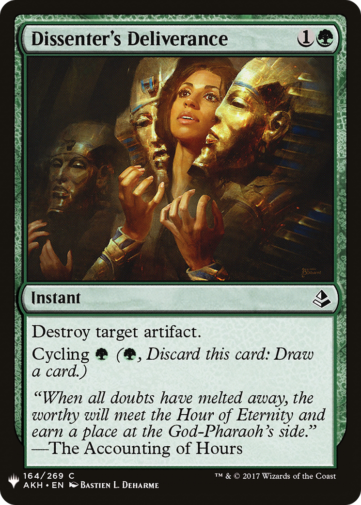 Dissenter's Deliverance (LIST-AKH-164) - The List