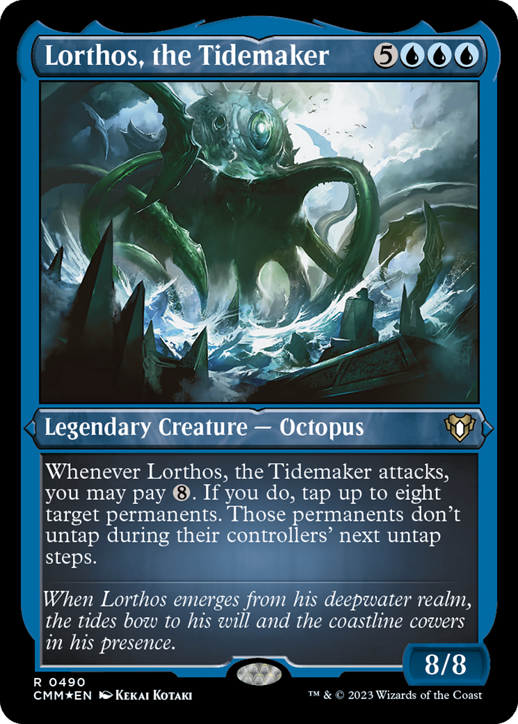 Lorthos, the Tidemaker (CMM-490) - Commander Masters Etched Foil