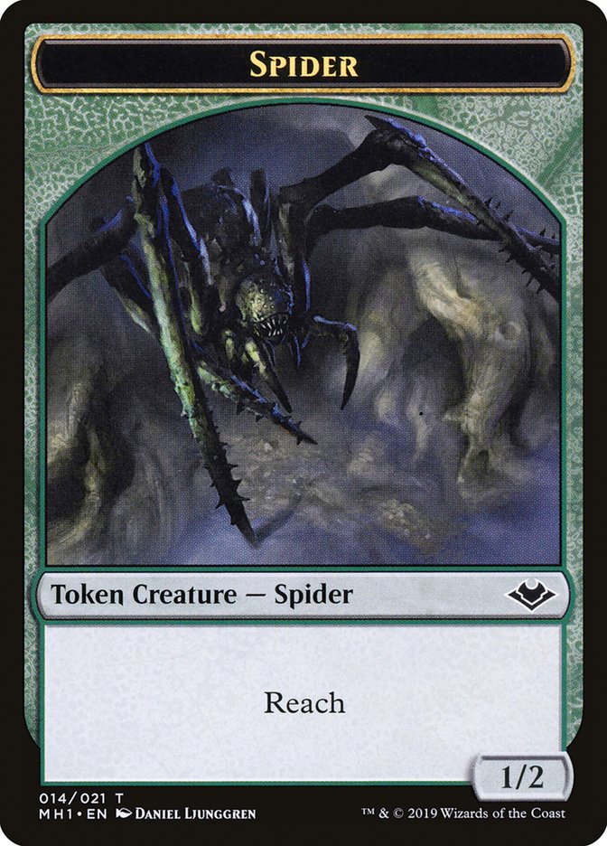 Soldier (004) // Spider (014) Double-Sided Token [Modern Horizons Tokens] | The CG Realm