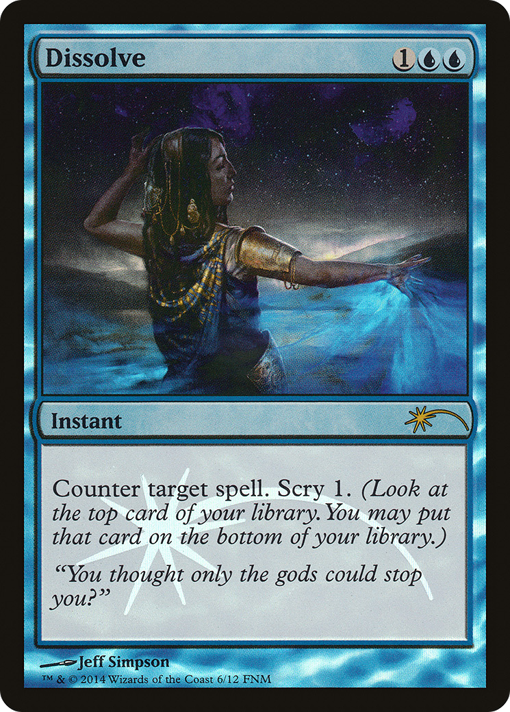 Dissolve (FNM-006) - Friday Night Magic 2014 Foil
