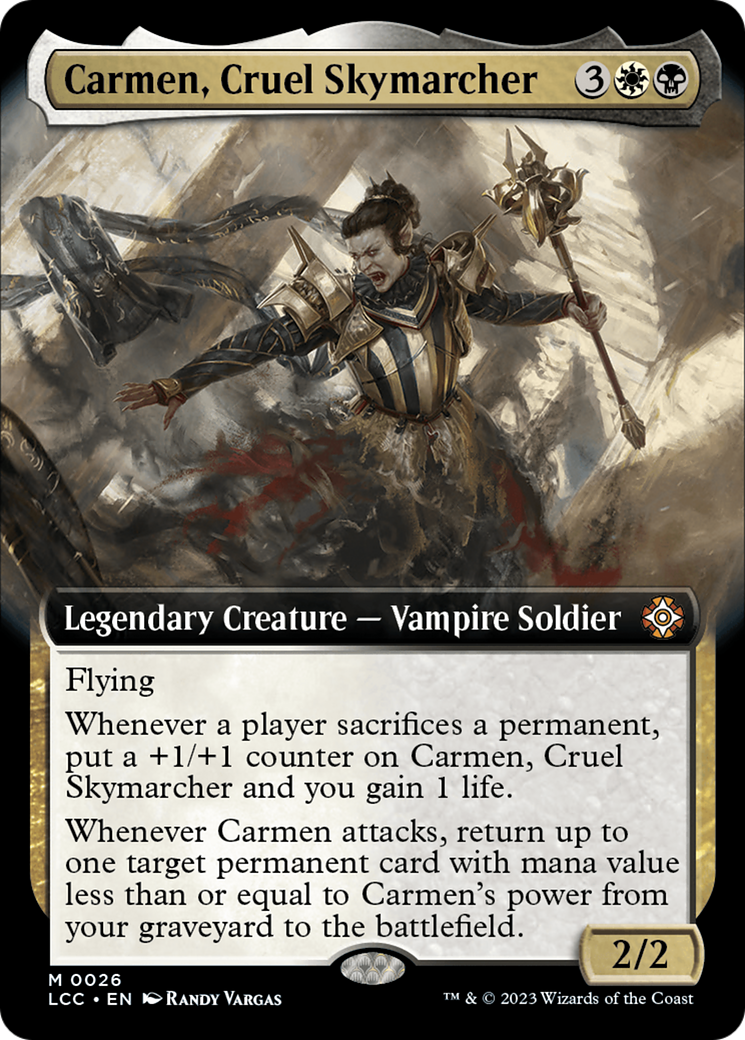 Carmen, Cruel Skymarcher (Extended Art) [The Lost Caverns of Ixalan Commander] | The CG Realm