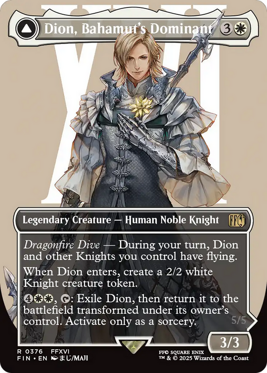 Dion, Bahamut's Dominant (Borderless) (FIN-376) - FINAL FANTASY: (enchantment)