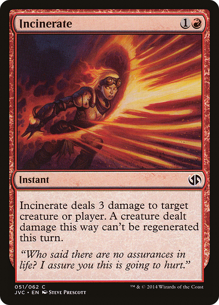 Incinerate (DD3-) - Duel Decks Anthology: Jace vs. Chandra