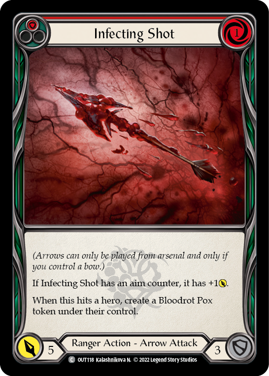 Infecting Shot (Red) [OUT118] (Outsiders) | The CG Realm