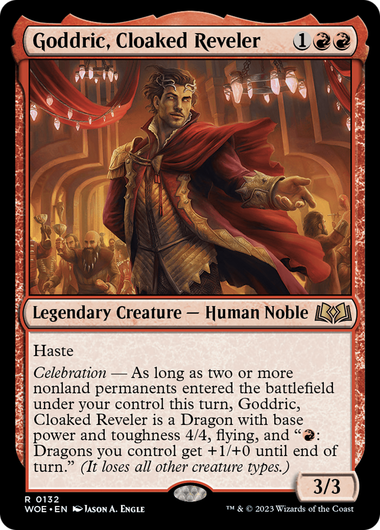 Goddric, Cloaked Reveler [Wilds of Eldraine] | The CG Realm