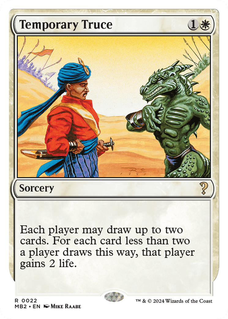 Temporary Truce (White Border) [Mystery Booster 2] | The CG Realm