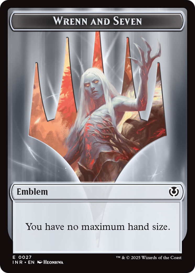 Treefolk // Emblem - Wrenn and Seven Double-Sided Token (INR-17 // 27) - Innistrad Remastered
