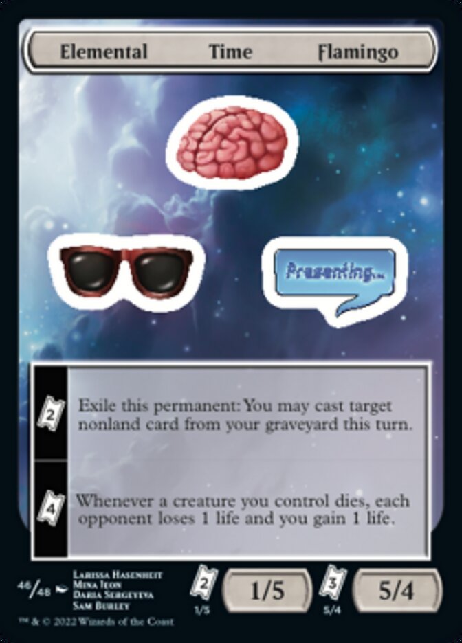 Elemental Time Flamingo [Unfinity Stickers] | The CG Realm