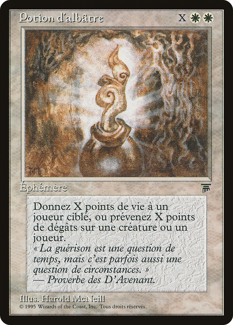 Alabaster Potion (French) - "Potion d'albatre" (REN-) - Renaissance