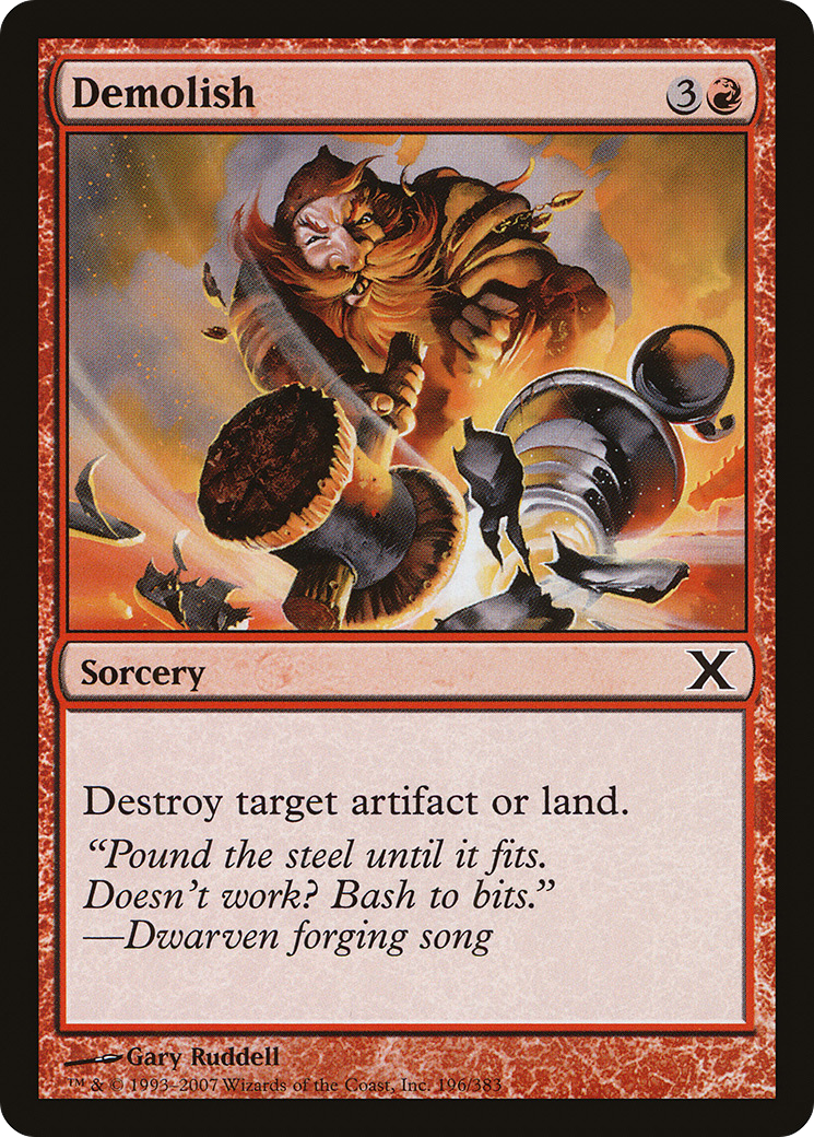 Demolish (10E-196) - Tenth Edition