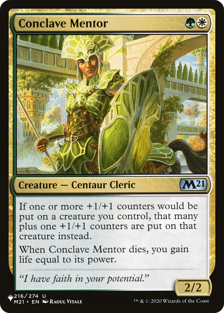 Conclave Mentor [The List] | The CG Realm