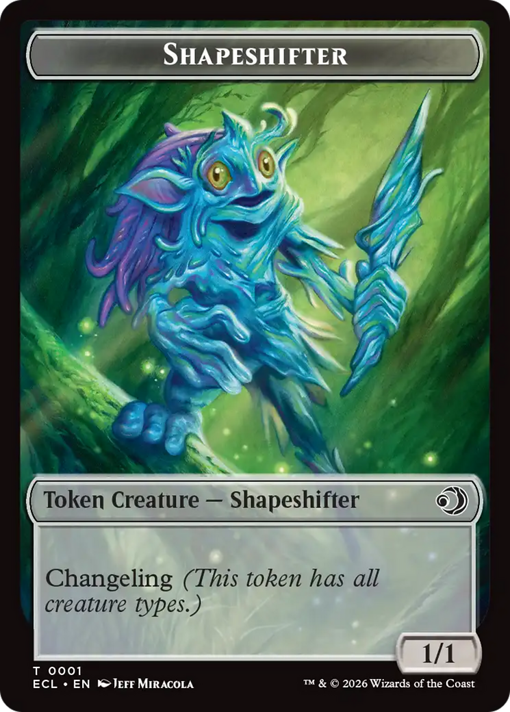 Shapeshifter // Map Double-Sided Token (ECL-1 // 17) - Lorwyn Eclipsed