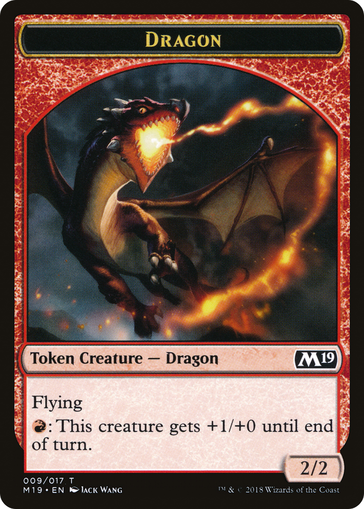 Dragon Token (009) (M19-009) - Core Set 2019 Tokens