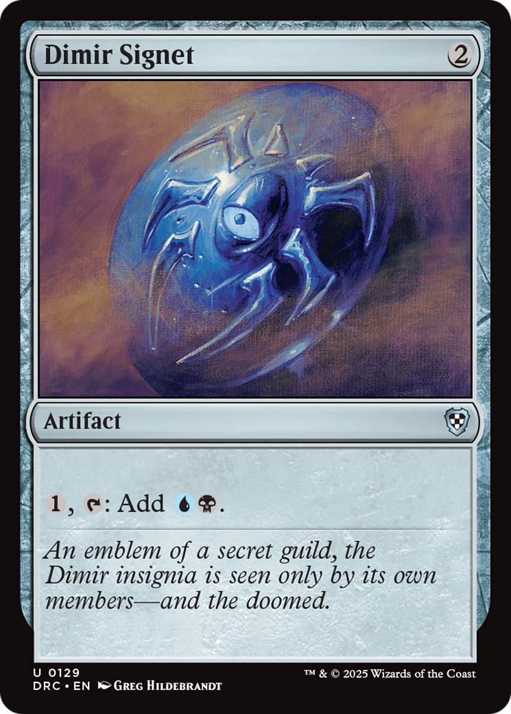 Dimir Signet [Aetherdrift Commander] | The CG Realm