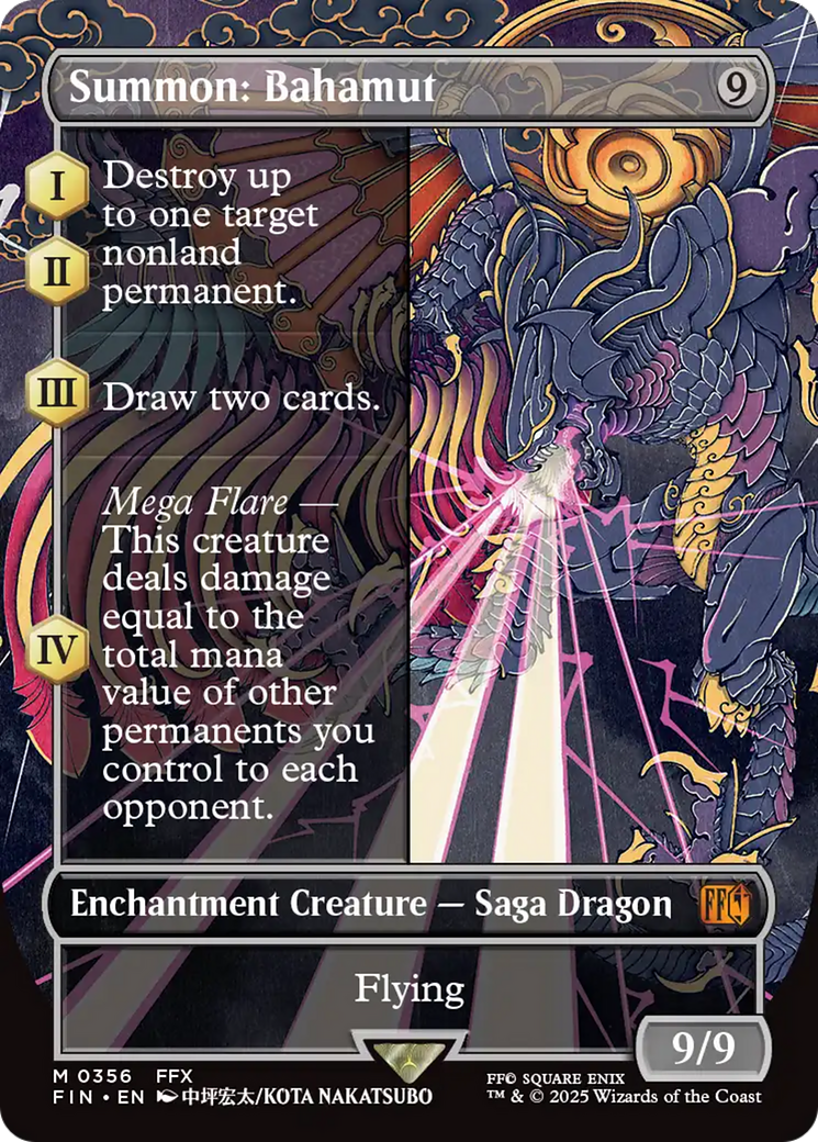 Summon: Bahamut (Borderless) [FINAL FANTASY] | The CG Realm
