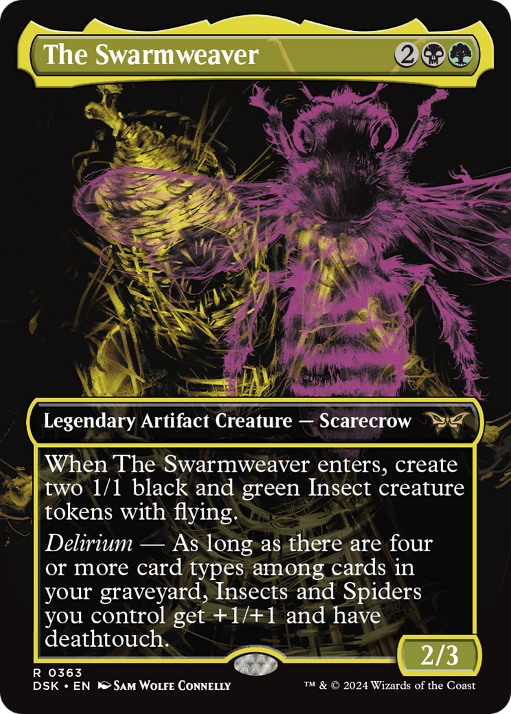 The Swarmweaver (Showcase) (DSK-363) - Duskmourn: House of Horror (Borderless)