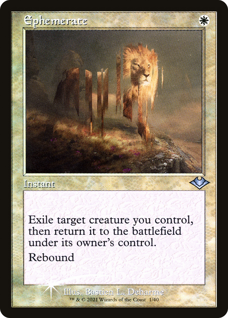 Ephemerate (Retro Frame) (MH1-001) - Modern Horizons 1 Timeshifts Foil