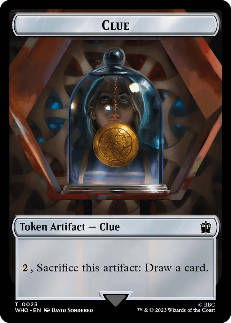 Alien // Clue (0023) Double-Sided Token [Doctor Who Tokens] | The CG Realm