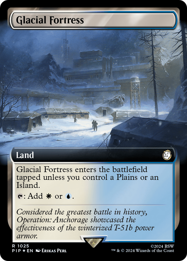 Glacial Fortress (Extended Art) (Surge Foil) [Fallout] | The CG Realm