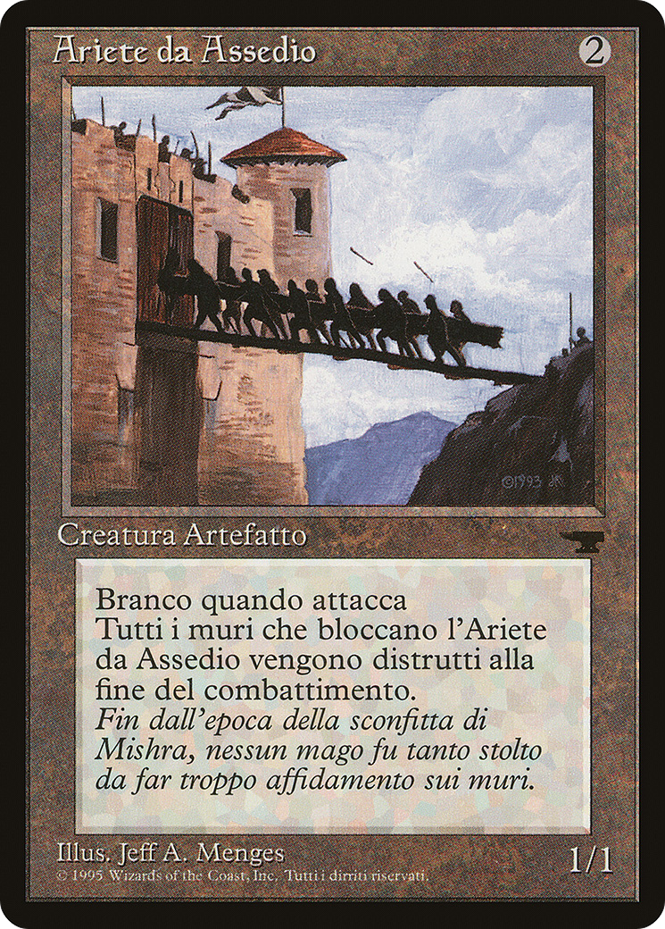 Battering Ram (Italian) - "Ariete da Assedio" (REN-) - Rinascimento