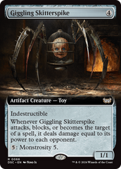 Giggling Skitterspike (Extended Art) [Duskmourn: House of Horror Commander] | The CG Realm