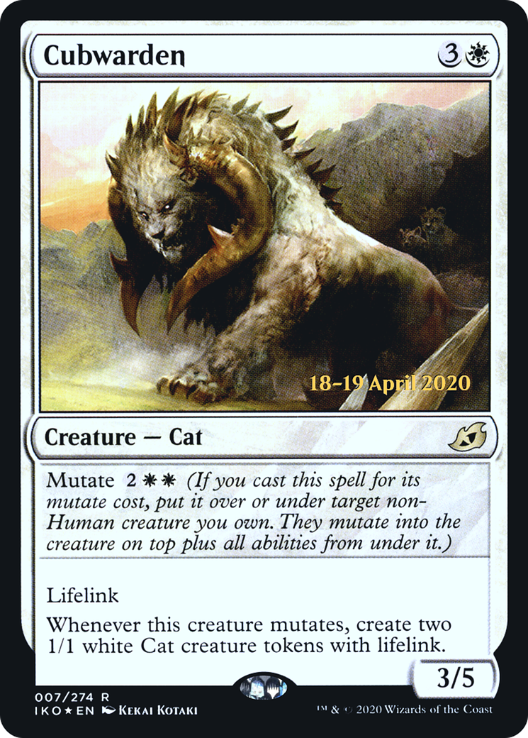 Cubwarden (PRE-07S) - Ikoria: Lair of Behemoths Promos Foil