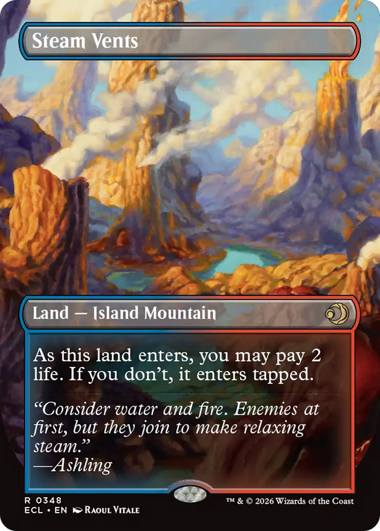 Steam Vents (Borderless) (ECL-348) - Lorwyn Eclipsed