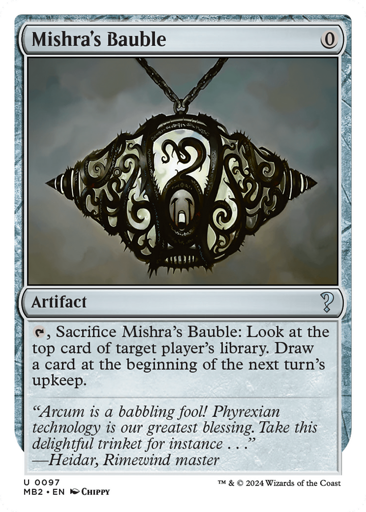 Mishra's Bauble (White Border) [Mystery Booster 2] | The CG Realm