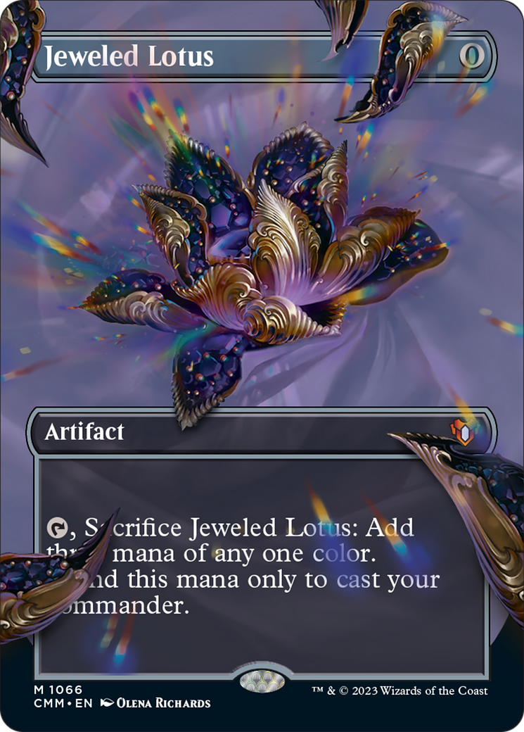 Jeweled Lotus (Borderless Textured Foil Frame Break) [Commander Masters] | The CG Realm