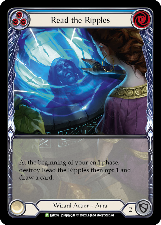 Read the Ripples (Blue) [FAB092] (Promo)  Rainbow Foil | The CG Realm