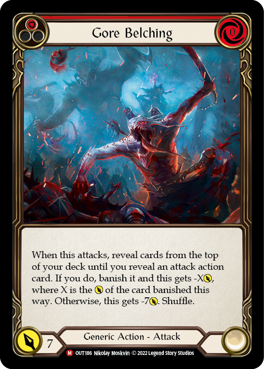Gore Belching [OUT186] (Outsiders)  Rainbow Foil | The CG Realm
