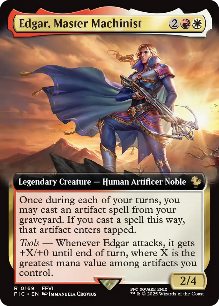 Edgar, Master Machinist (Extended Art) [FINAL FANTASY Commander] | The CG Realm