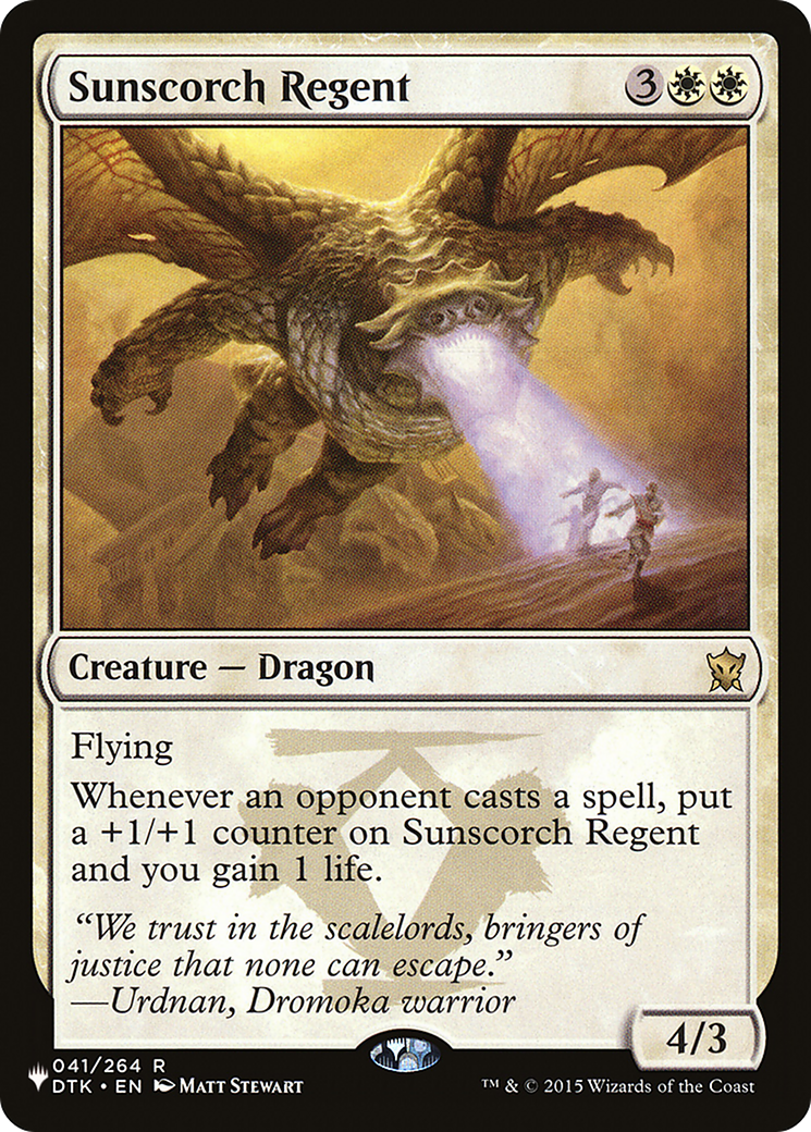 Sunscorch Regent [The List] | The CG Realm