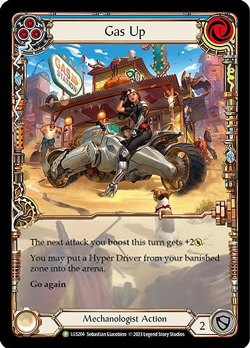 Gas Up (Blue) [LGS204] (Promo)  Rainbow Foil | The CG Realm