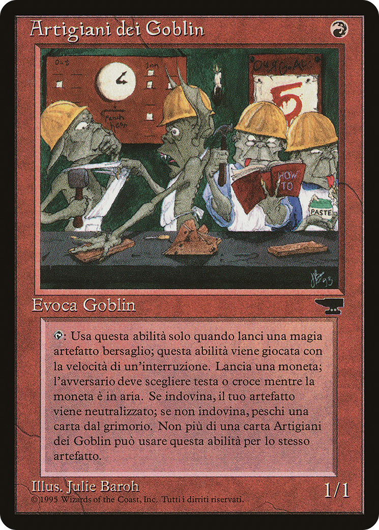 Goblin Artisans (Italian) - "Artigiani dei Goblin" (REN-) - Rinascimento