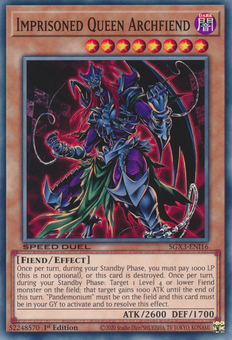 Imprisoned Queen Archfiend [SGX3-ENI16] Common | The CG Realm