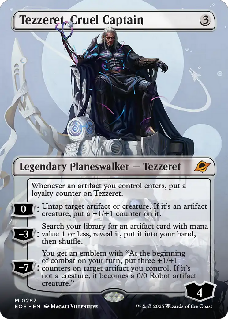 Tezzeret, Cruel Captain (Borderless) [Edge of Eternities] | The CG Realm