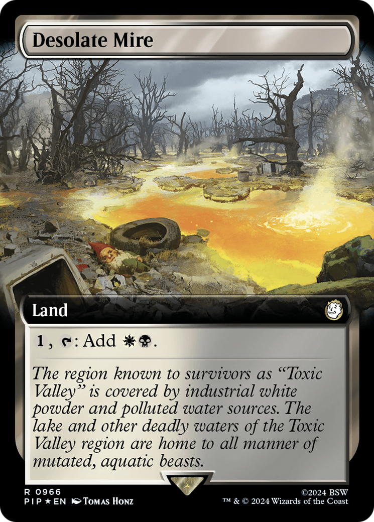 Desolate Mire (Extended Art) (Surge Foil) [Fallout] | The CG Realm