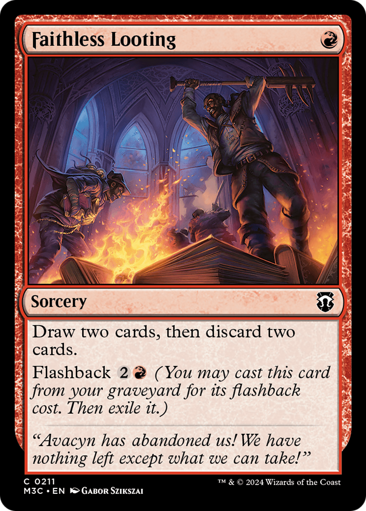 Faithless Looting (Ripple Foil) [Modern Horizons 3 Commander] | The CG Realm