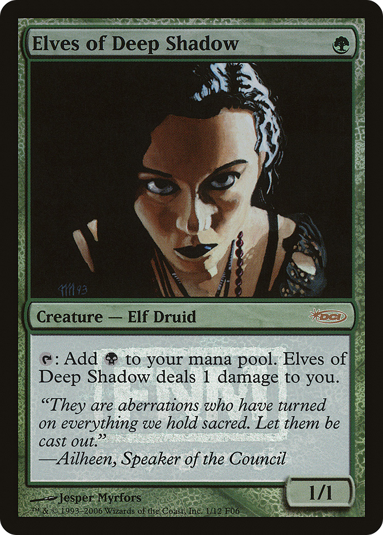 Elves of Deep Shadow (FNM-001) - Friday Night Magic 2006 Foil