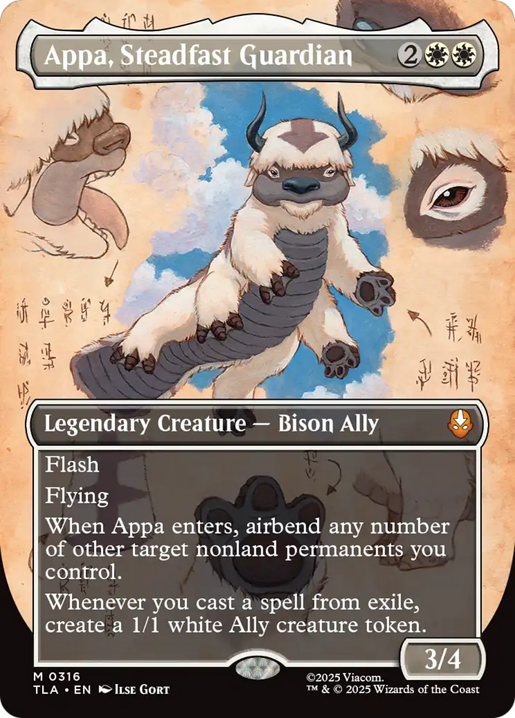 Appa, Steadfast Guardian (Borderless) [Avatar: The Last Airbender] | The CG Realm