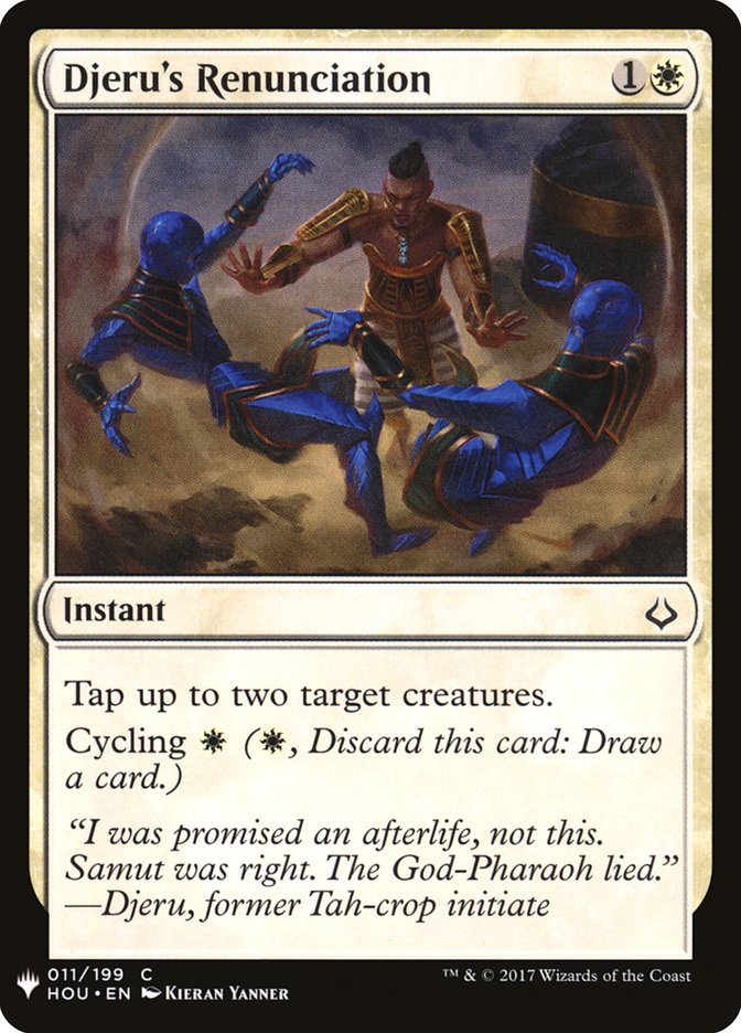 Djeru's Renunciation [Mystery Booster] | The CG Realm