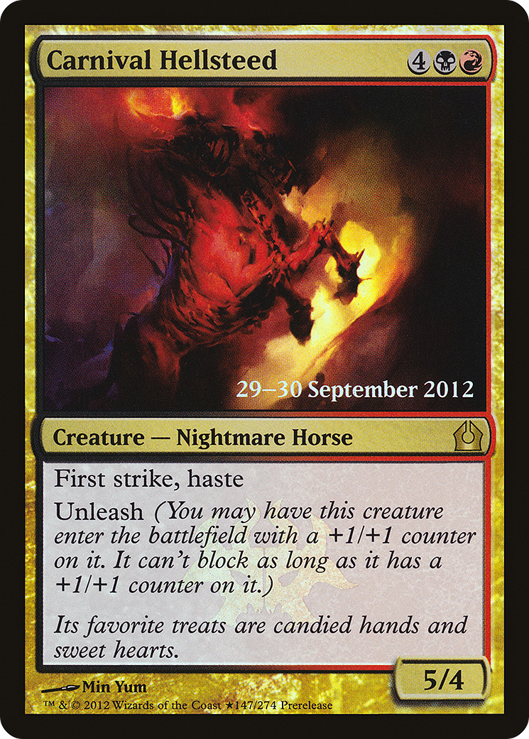 Carnival Hellsteed (PRE-147) - Return to Ravnica Promos Foil
